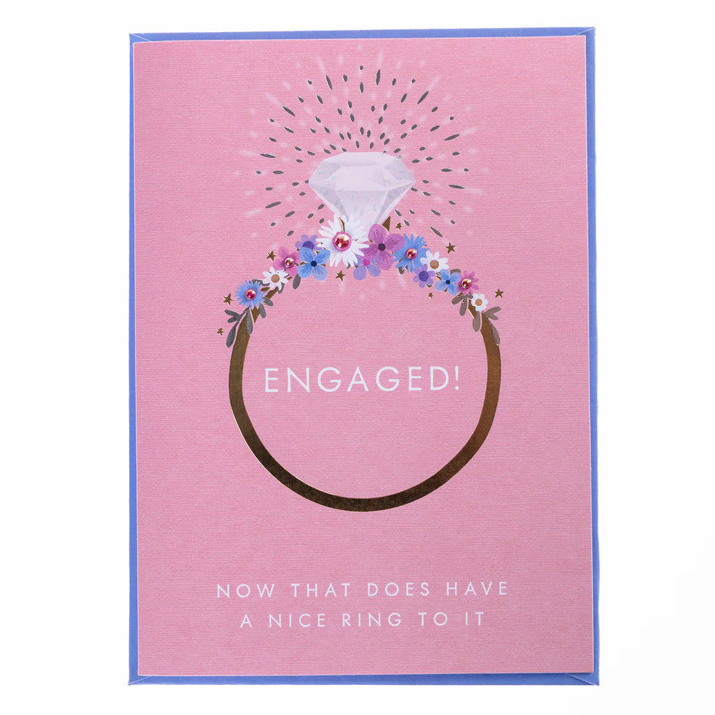 Ring Engagement Handmade Card