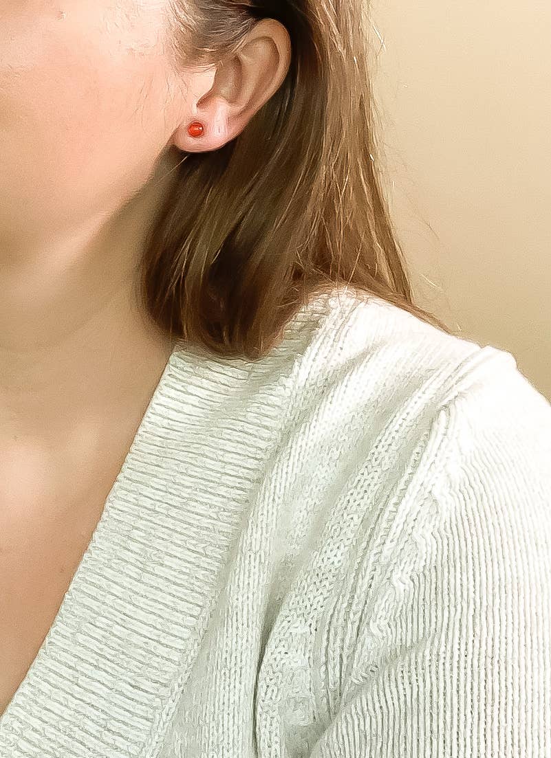 Carnelian Studs