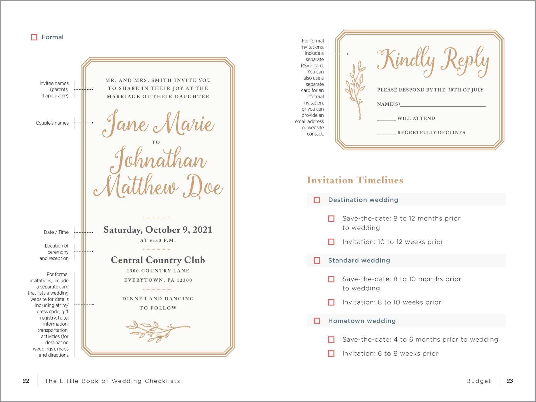 Little Book of Wedding Checklists