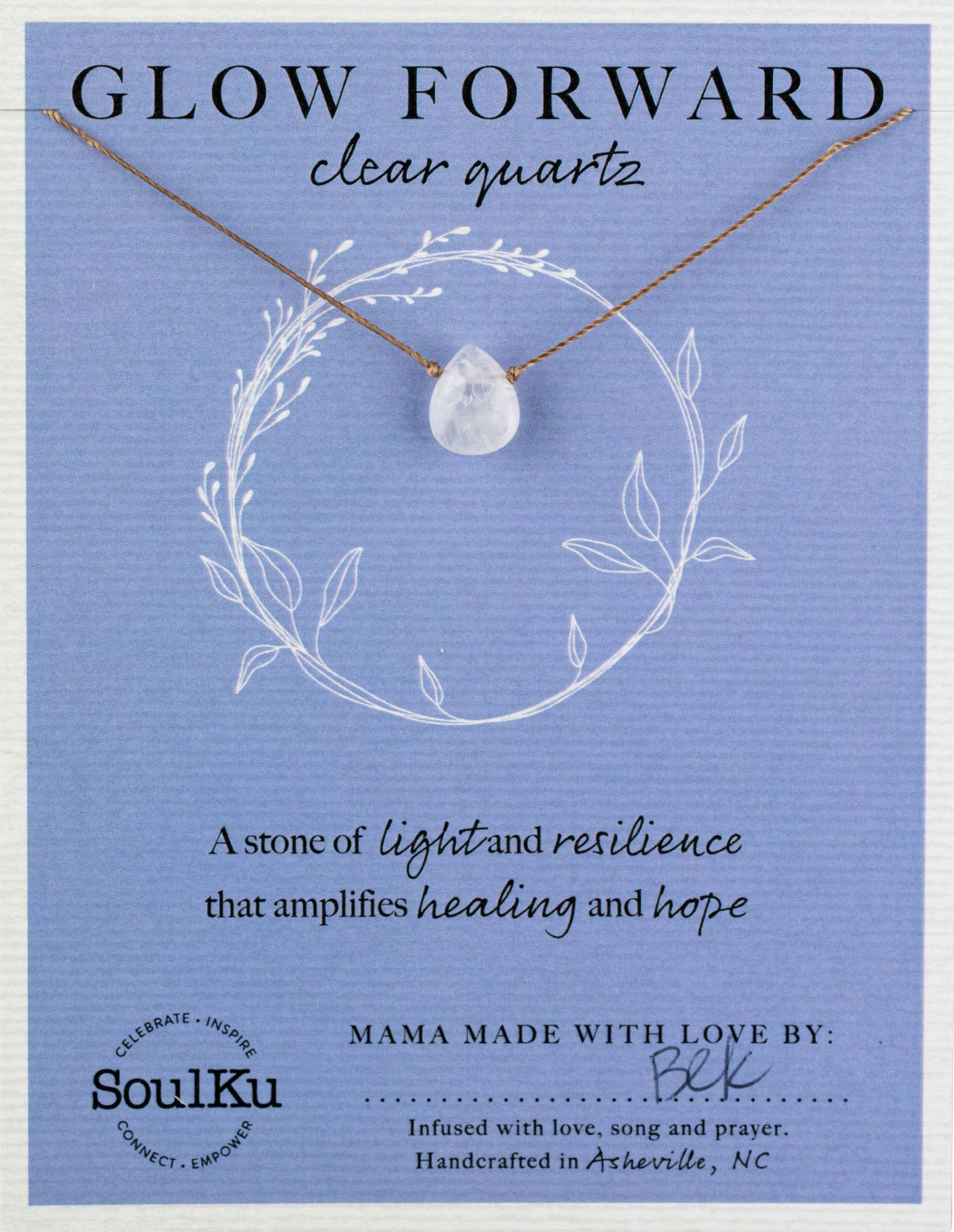 Clear Quartz Soul-Full of Light Necklace for Glow Forward