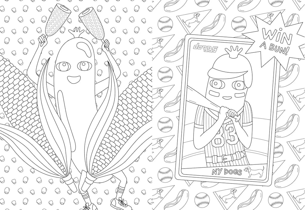 The Hot Dog Coloring and Activity Book