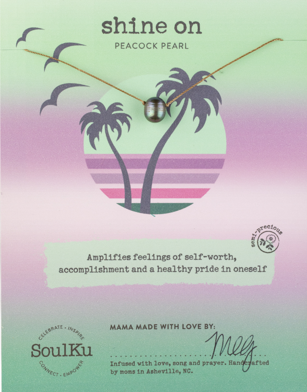 Peacock Pearl Blissful Beach Necklace for Shine On