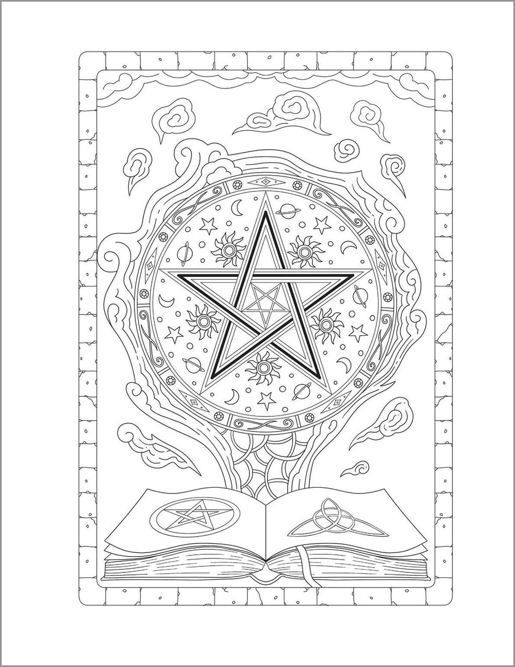 Witchcraft Coloring Book for Adults