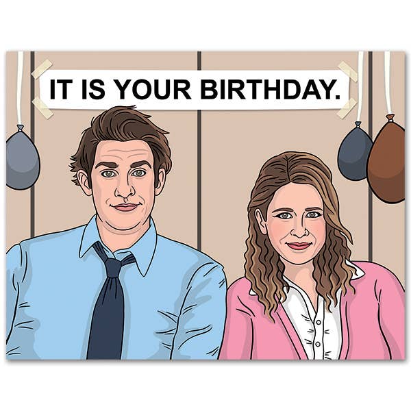 Jim and Pam Birthday Card