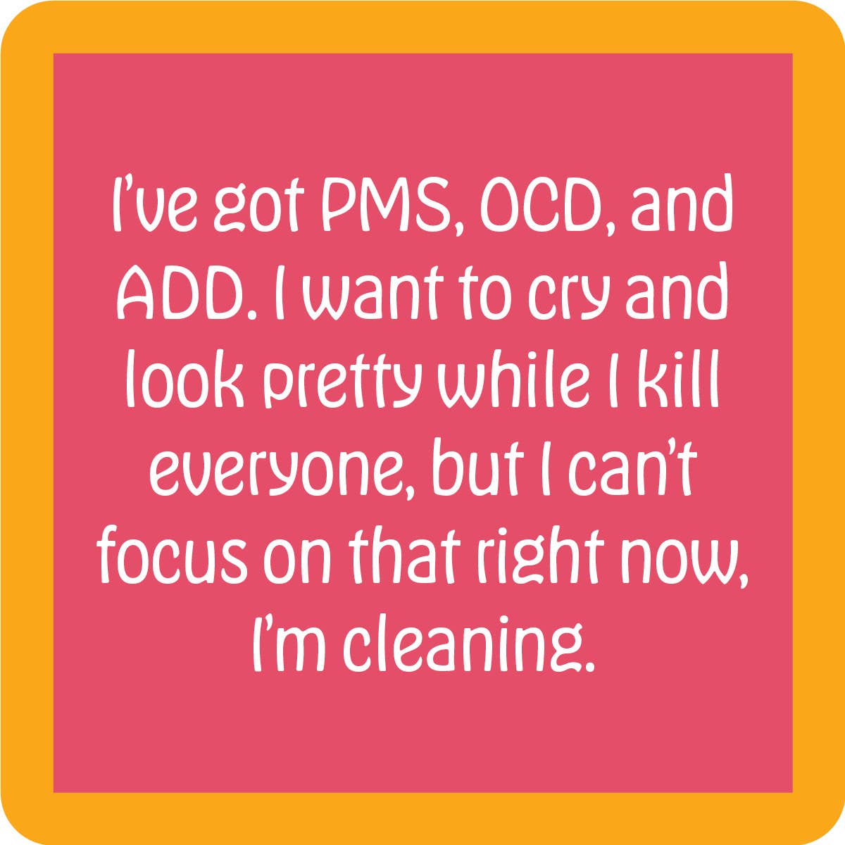 COASTER Pms OCD | Funny Party Gift | Home Bar Decor