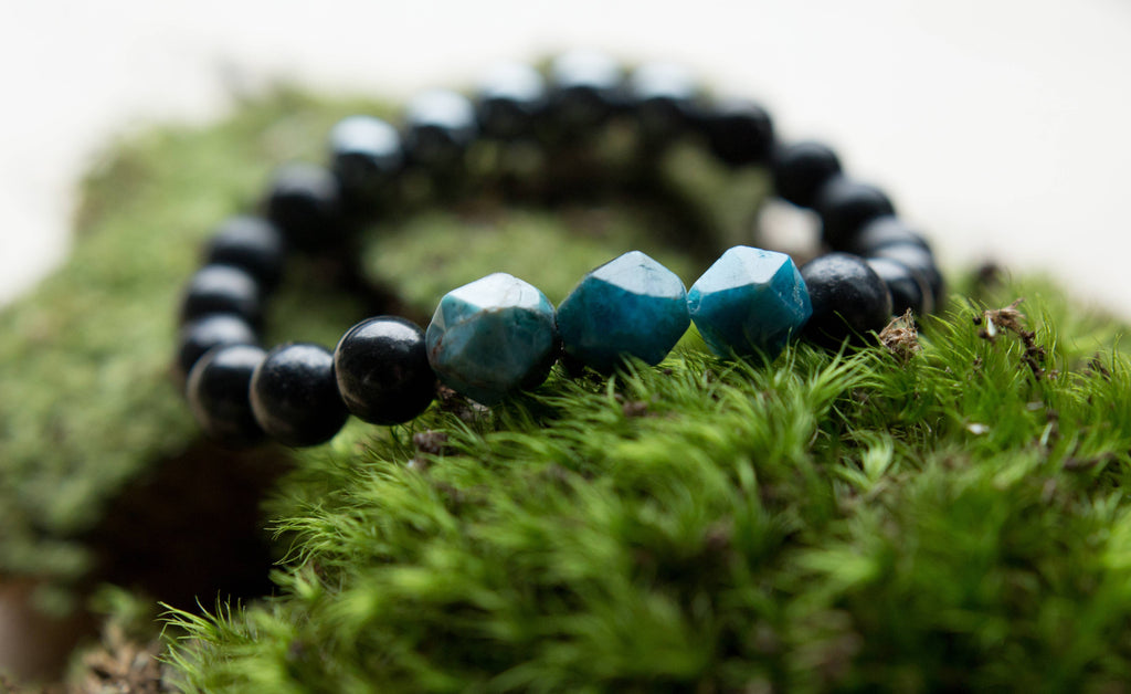Women's Protector Shungite & Apatite Bracelet - PTBRW
