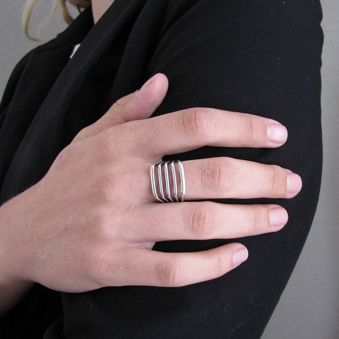 Silver Line Ring: Carded