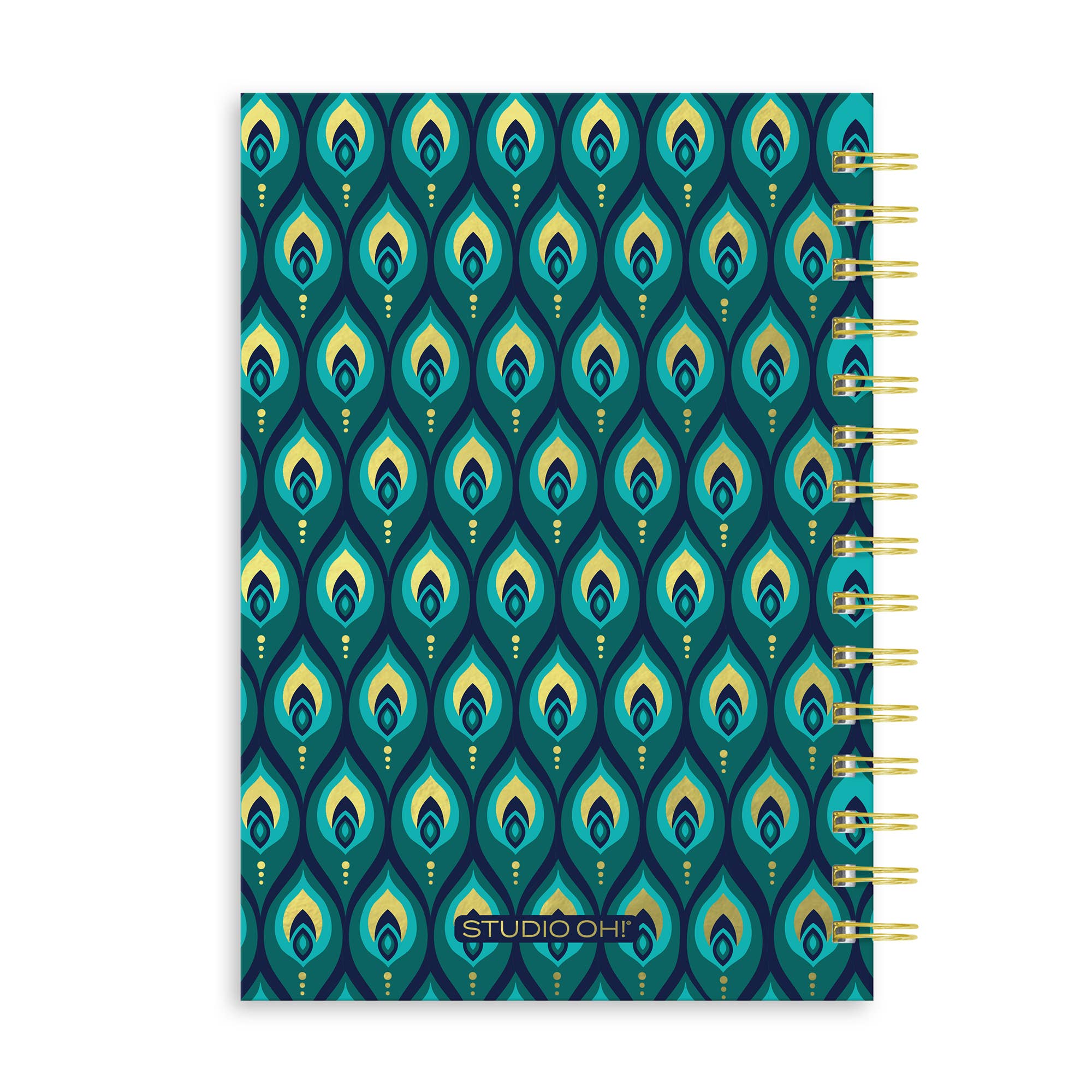 Cascading Plumes Oliver Notebook with Pen Pocket