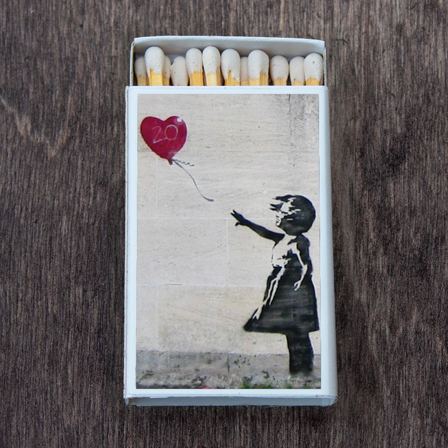Matches •Banksy Street Art •Home Decor for Candles & Incense