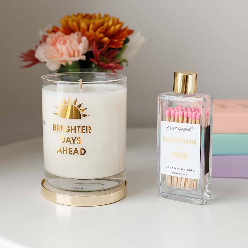 Everything is Fine - Glass Bottle Matches