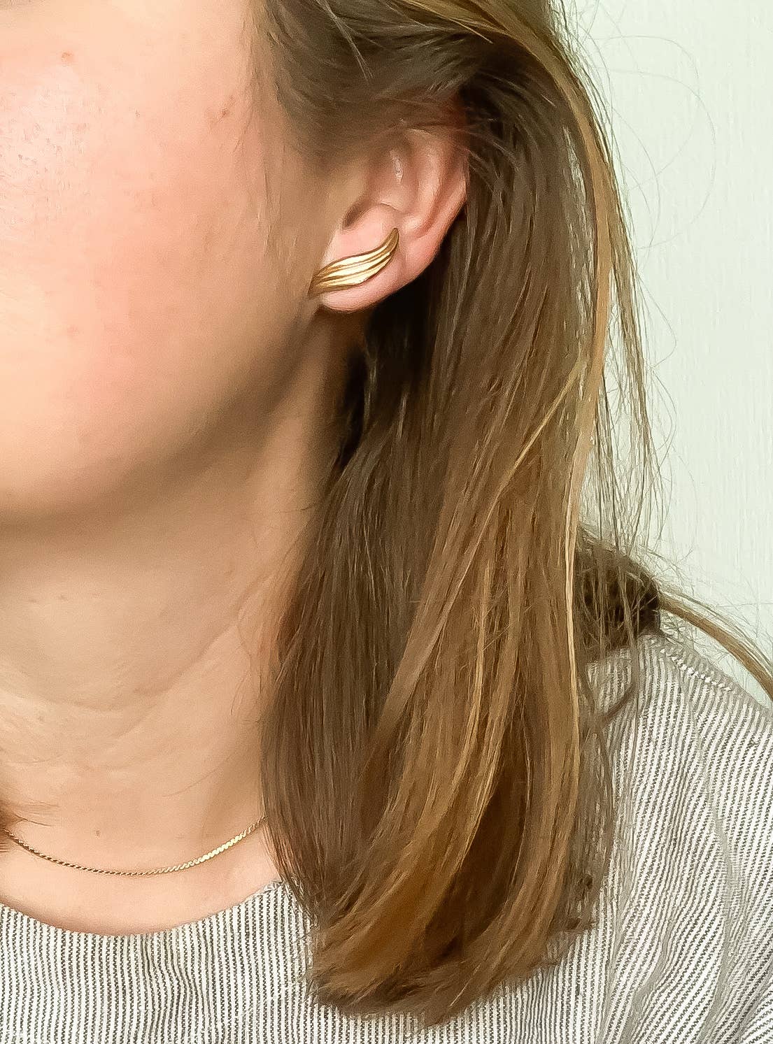 Vintage Swirl Climber Earrings