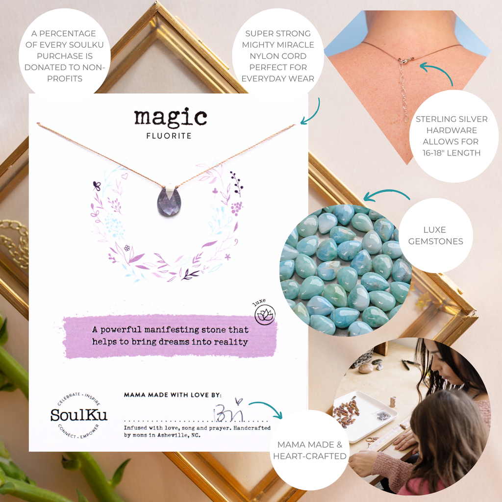 Fluorite Luxe Necklace for Magic - OLOVE34