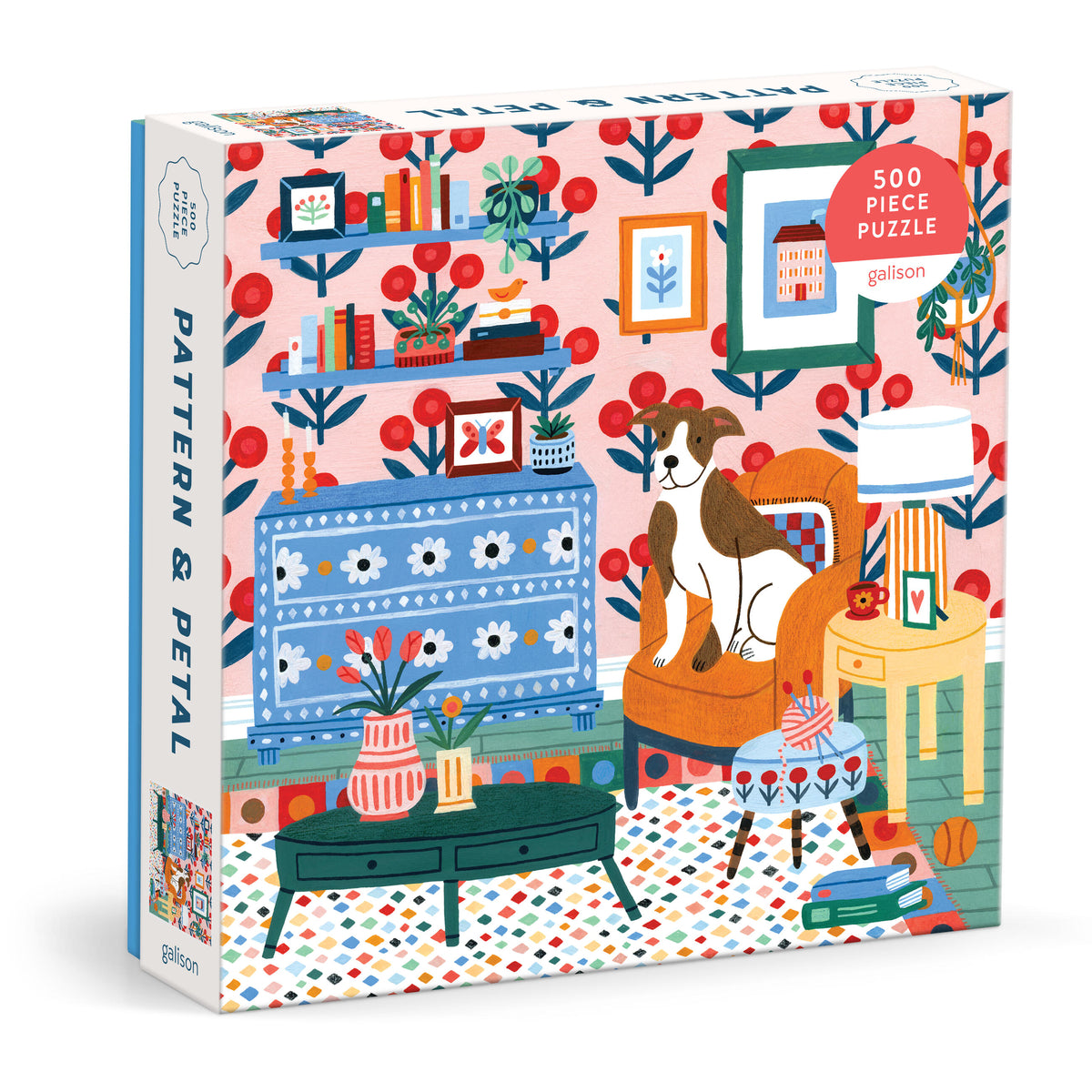 Pattern and Petal 500 Piece Puzzle