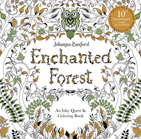 Enchanted Forest 10th Anniversary Limited Edition Coloring Book