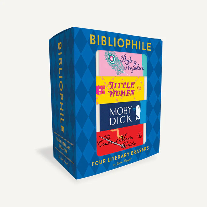 Bibliophile Literary Erasers (4 books)