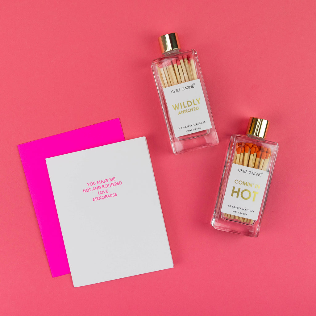 Coming In Hot Matches - Glass Bottle Matchsticks Orange