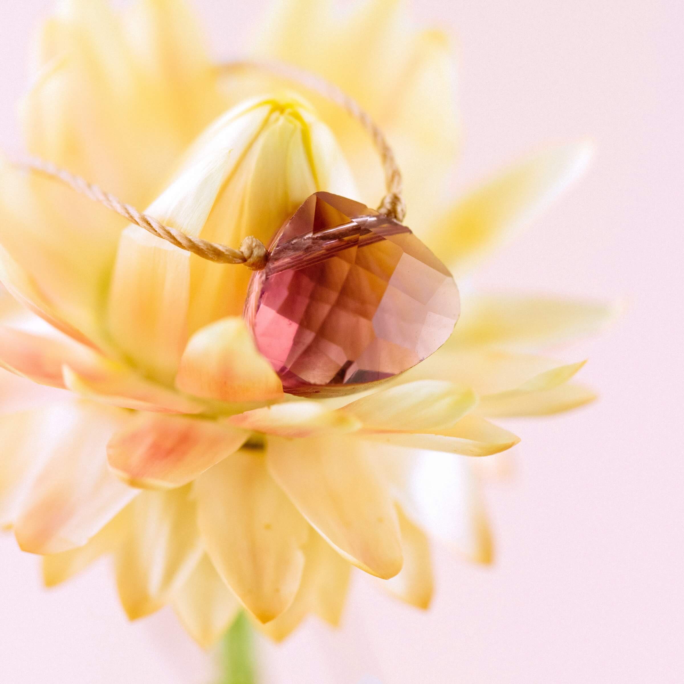Plum Purple Crystal Soul Shine Necklace You Are Loved