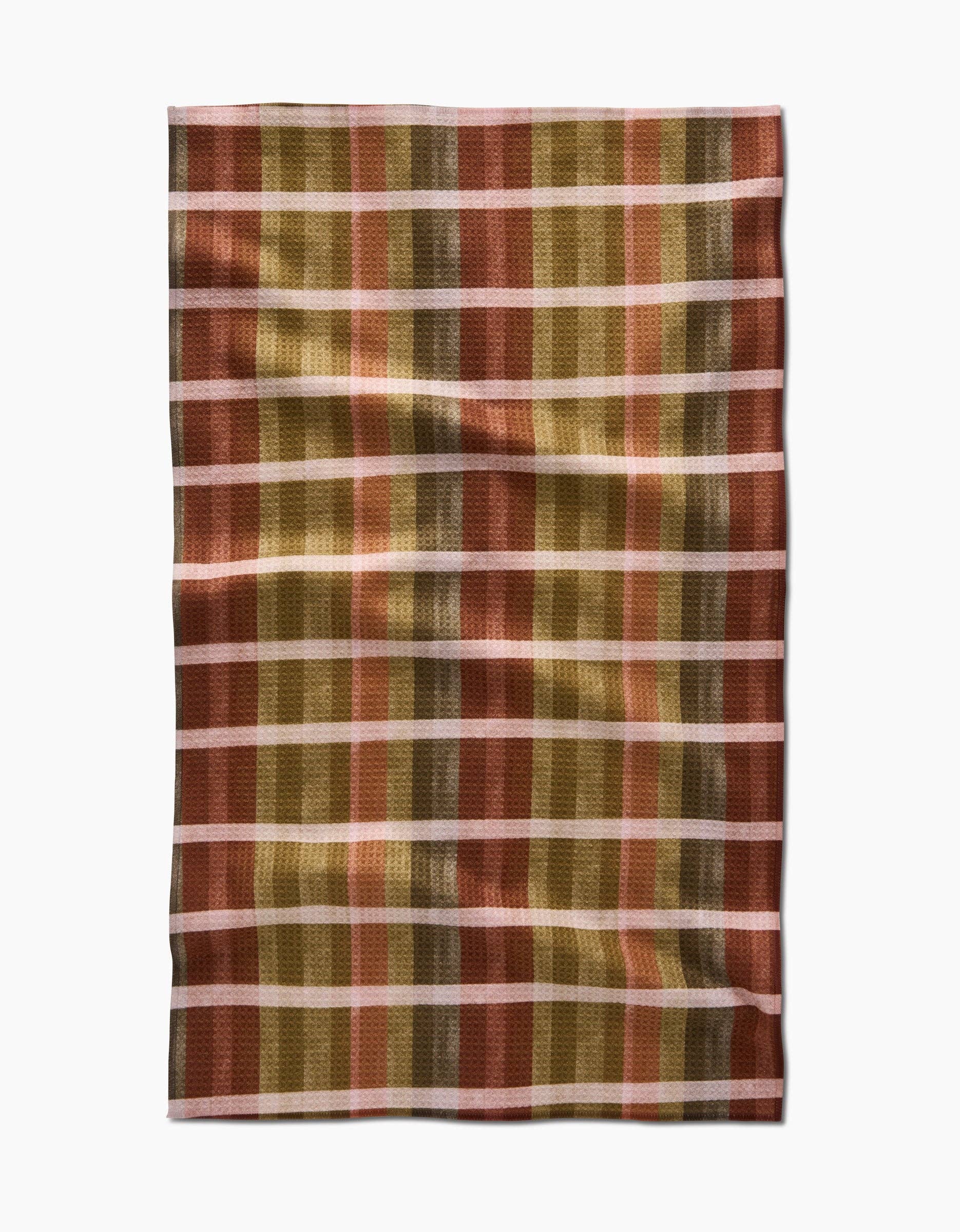Fall Harvest Stripes Tea Towel