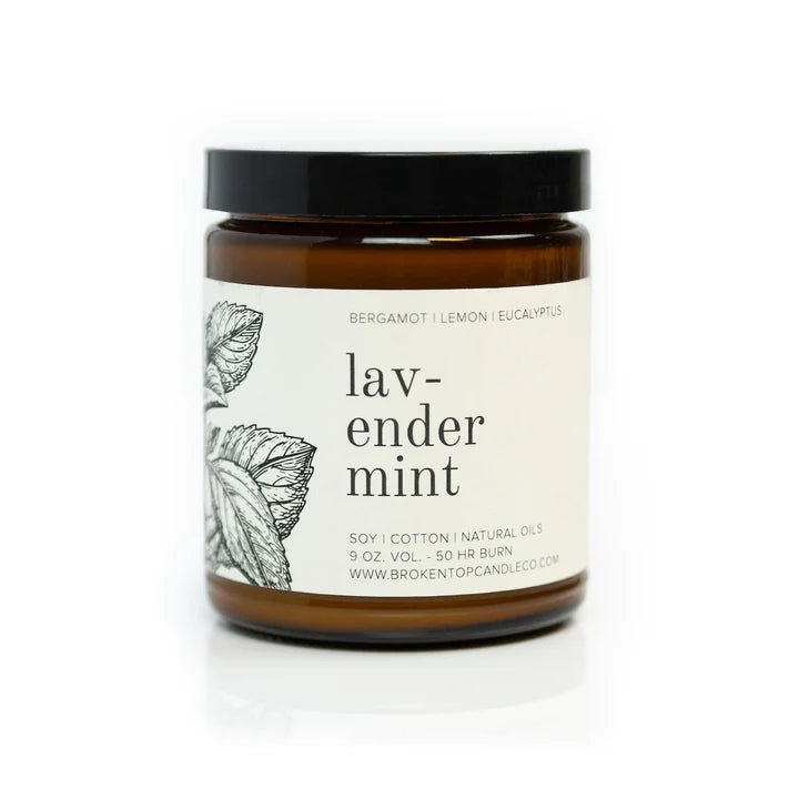 Soy Candle - Lavender Mint - 9 oz.-