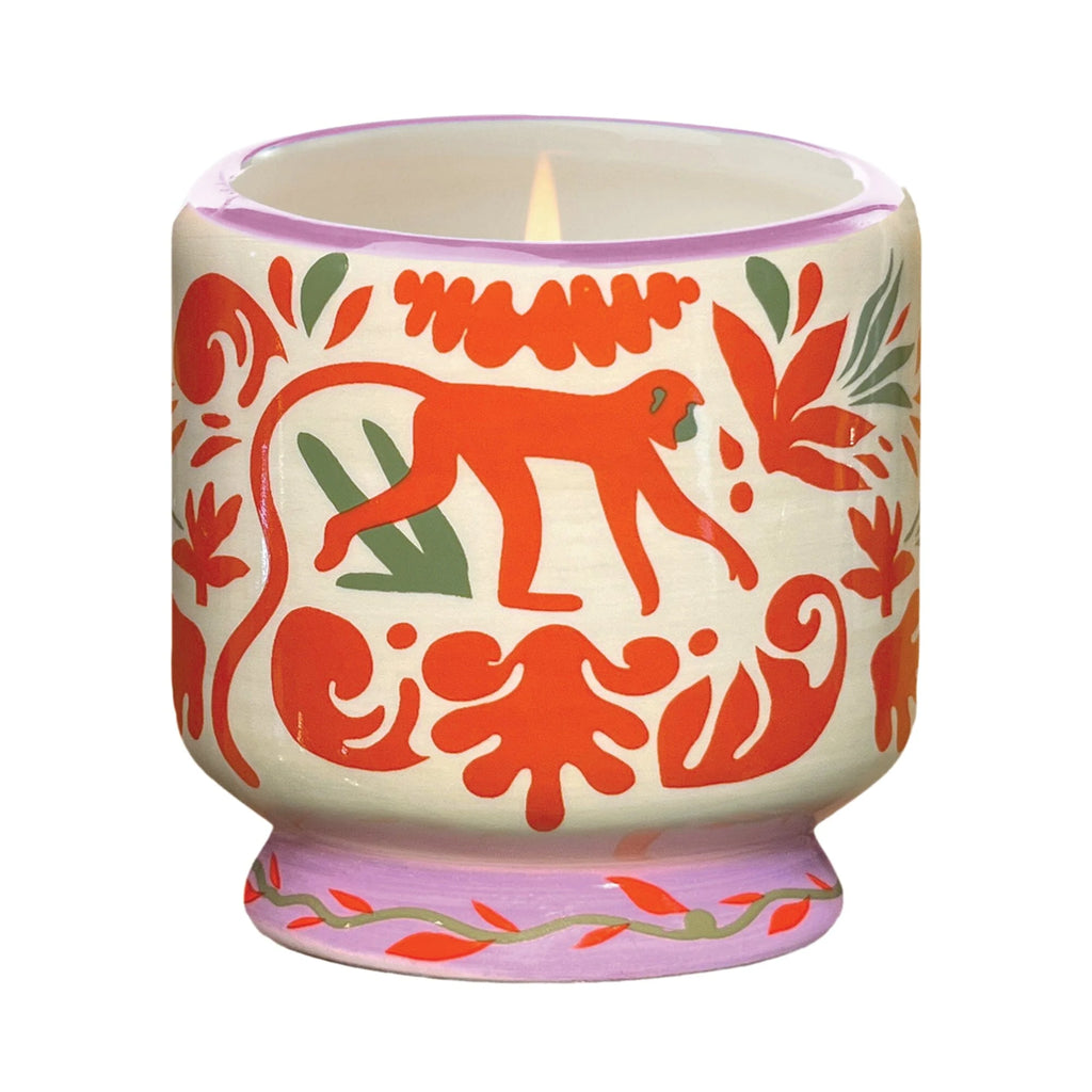 Adopo Jungle Ceramic Candle - Coconut & Amber
