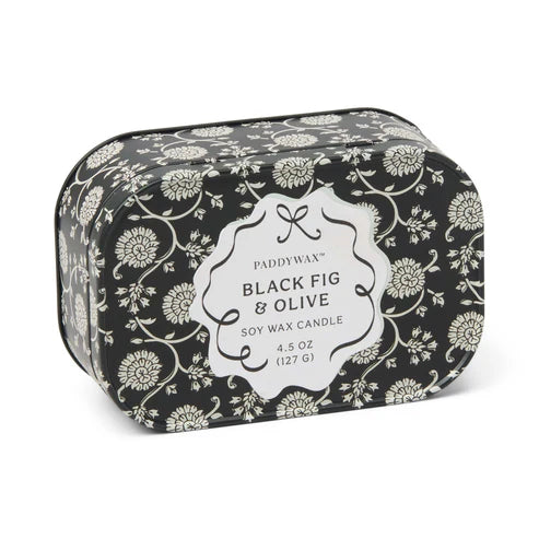 Black Fig & Olive - 4.5 oz Tin Candle