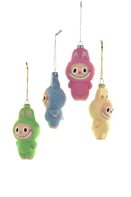 Labubu Fuzzy Monster 4 Asst - Ornament
