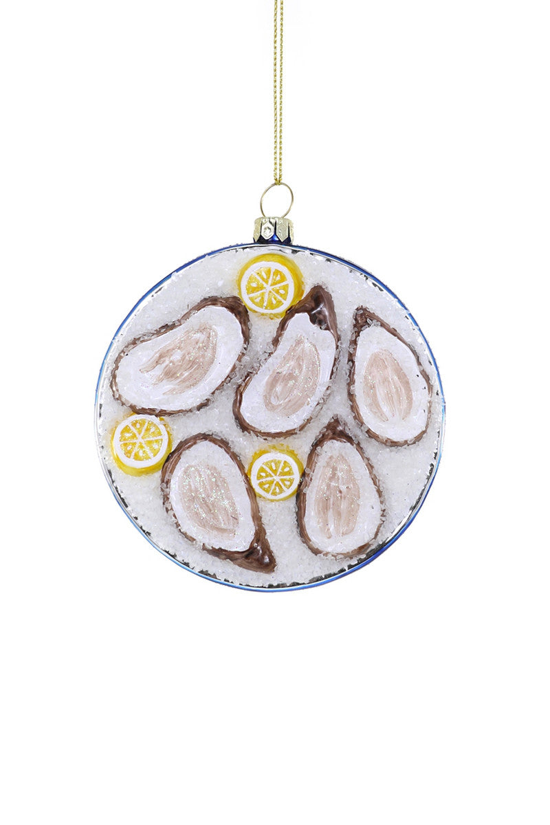 Plated Oyster on Ice - Ornament