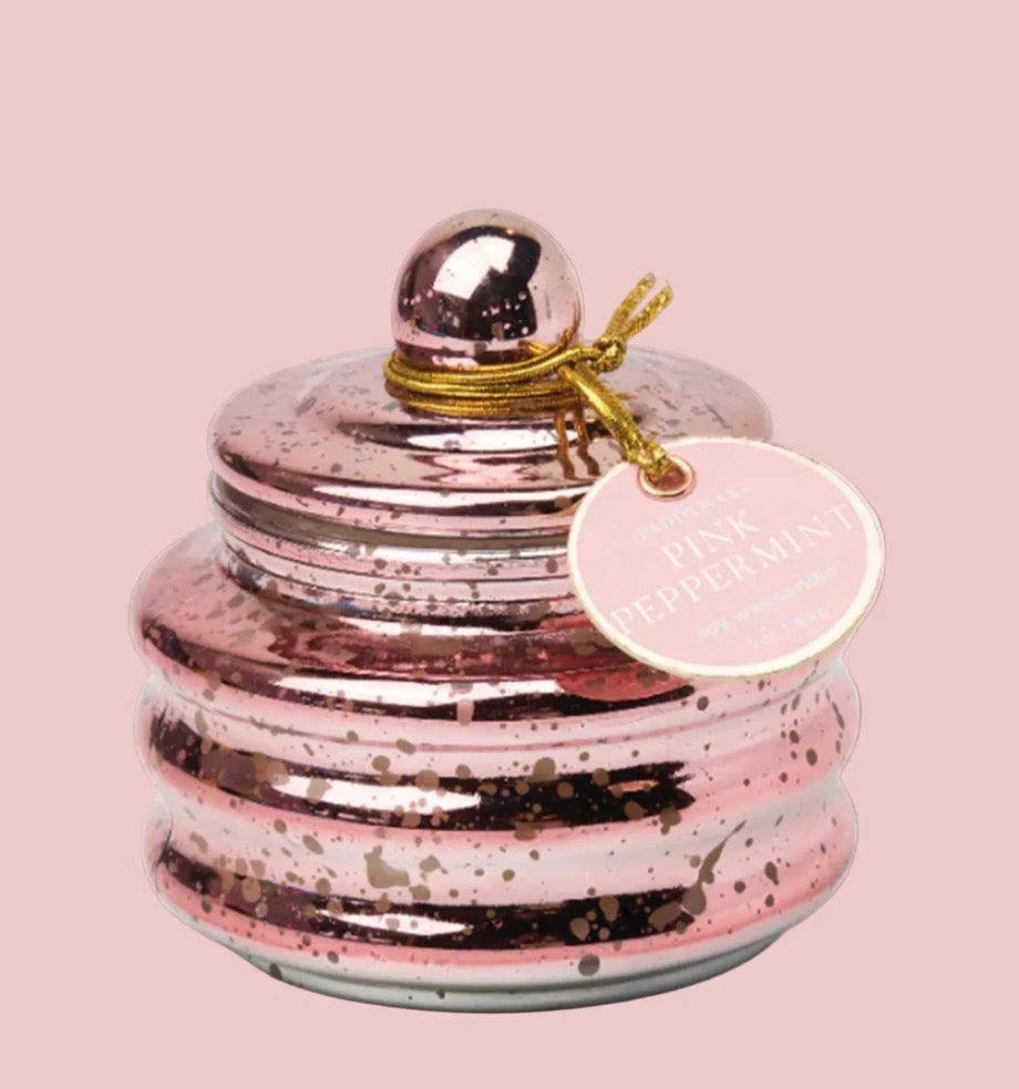 3oz Pink Beam Candle - Pink Peppermint