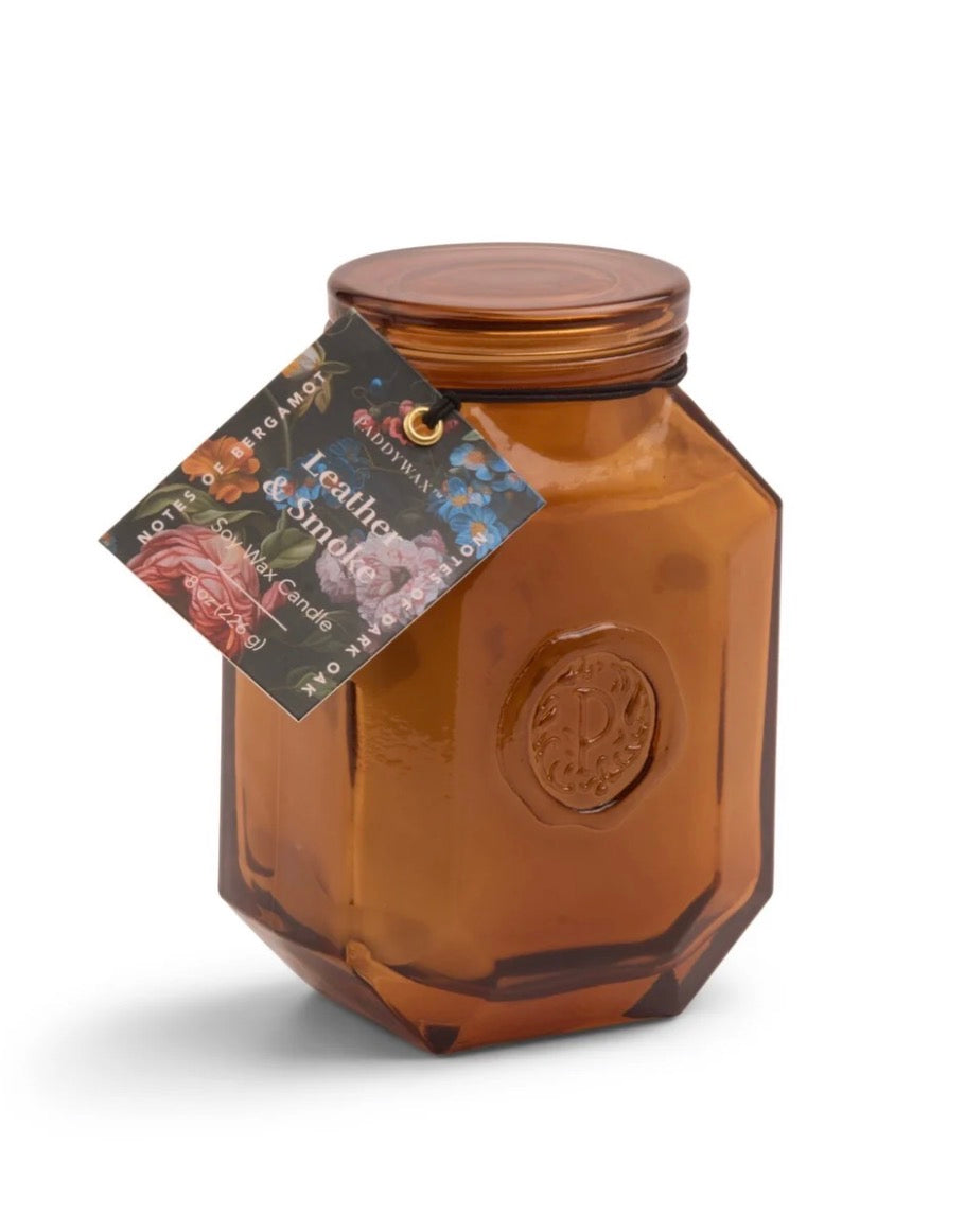 Botanica 8 oz Candle Leather + Smoke