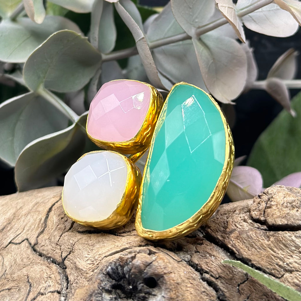 Three Stone Large Ring