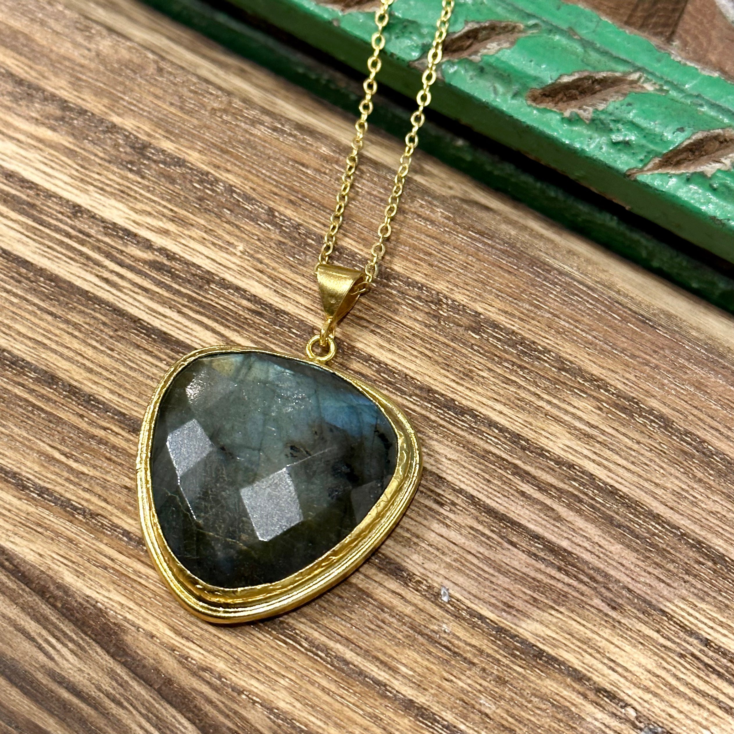 Labradorite Large Stone Necklace