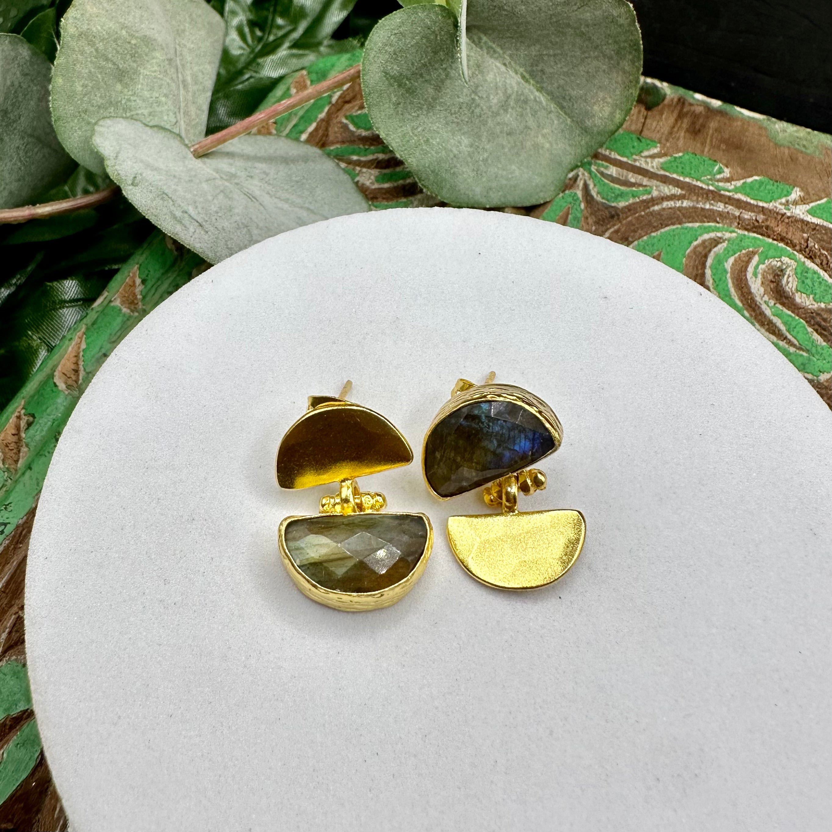 Reverse Half Circle Earrings