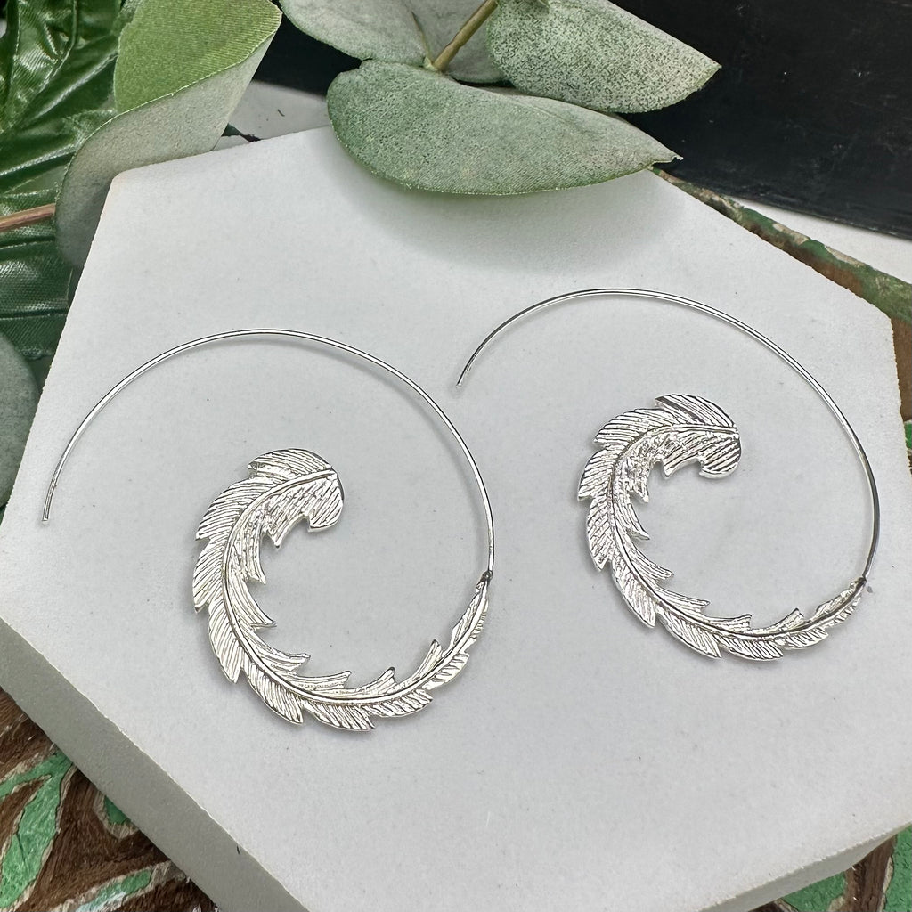 Feather Threader earrings