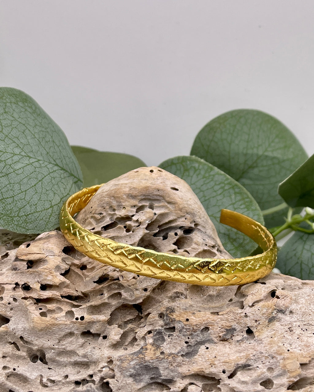 Braided Brass Bangle
