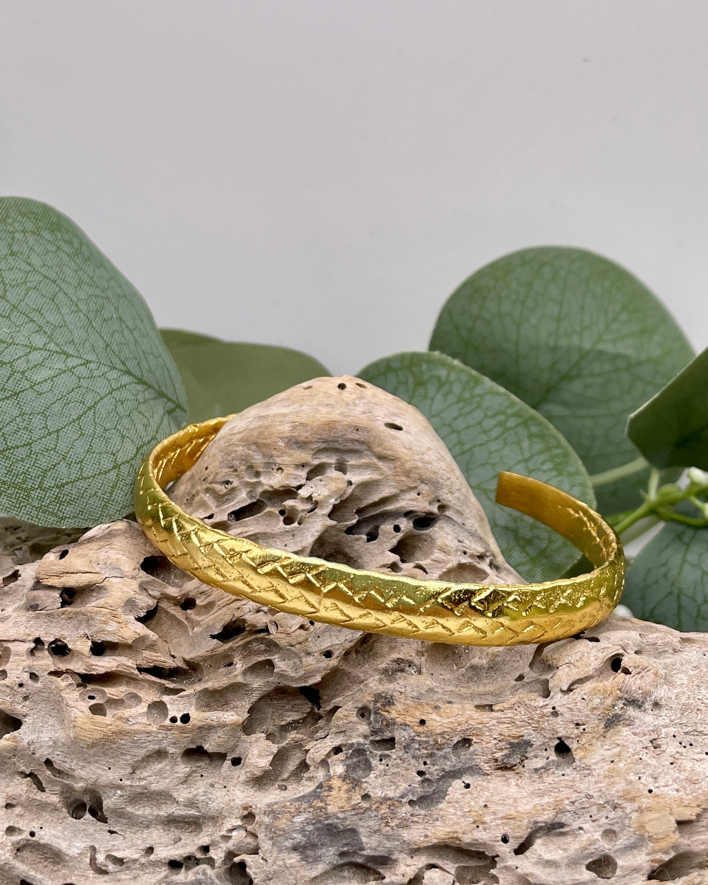 Braided Brass Bangle