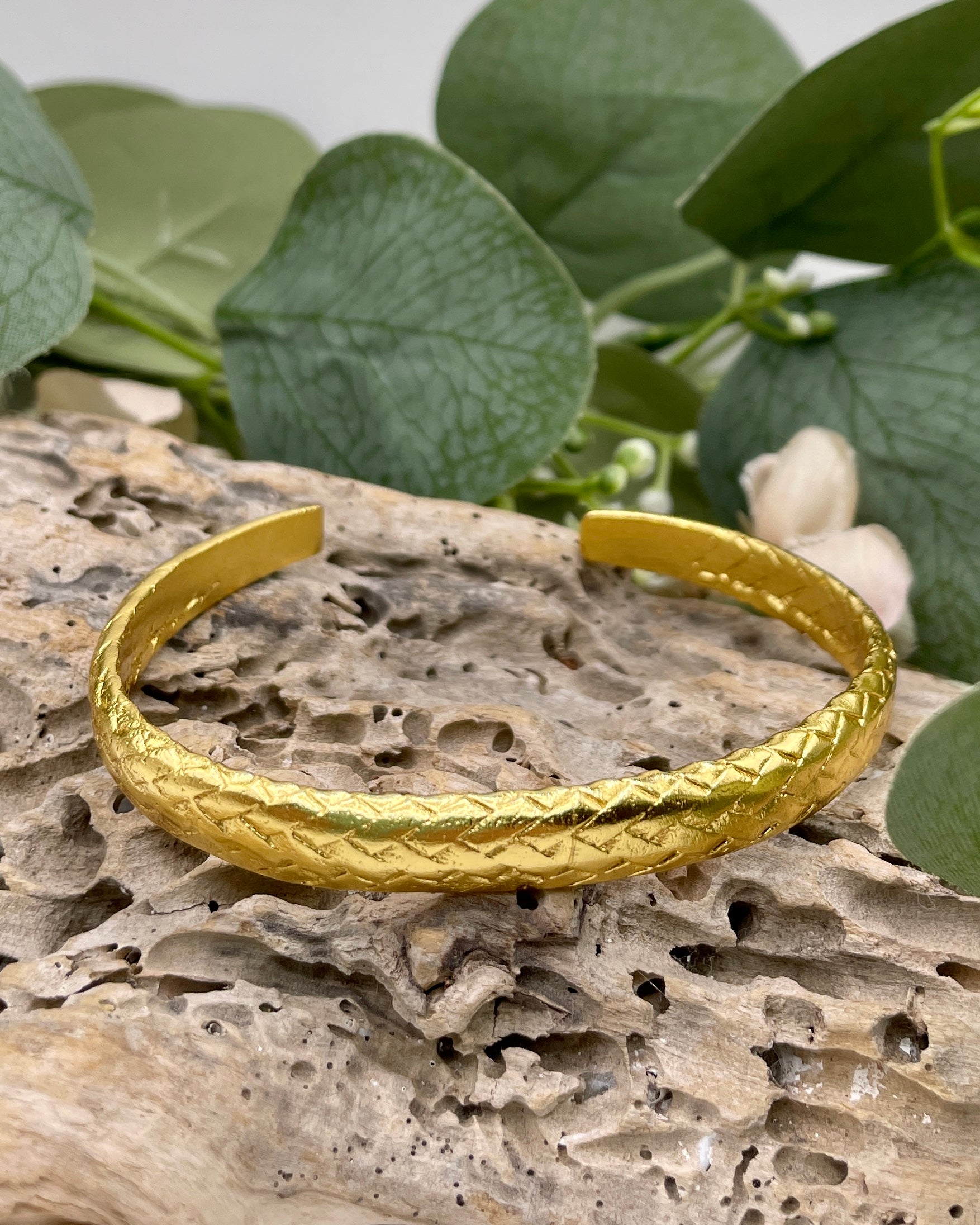 Braided Brass Bangle