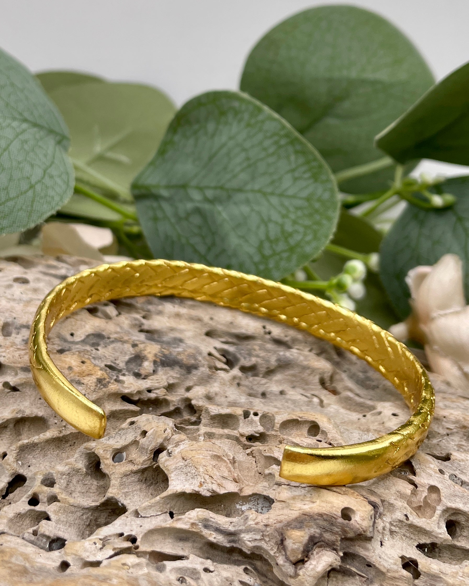 Braided Brass Bangle
