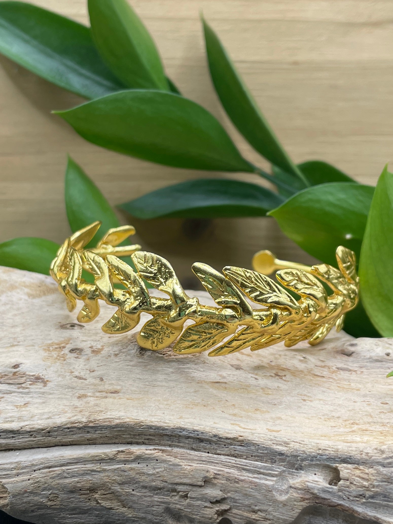 Goddess Olive Branch Bracelet