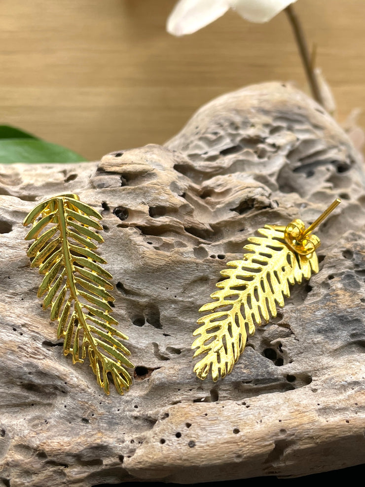 Feather Stud Earrings