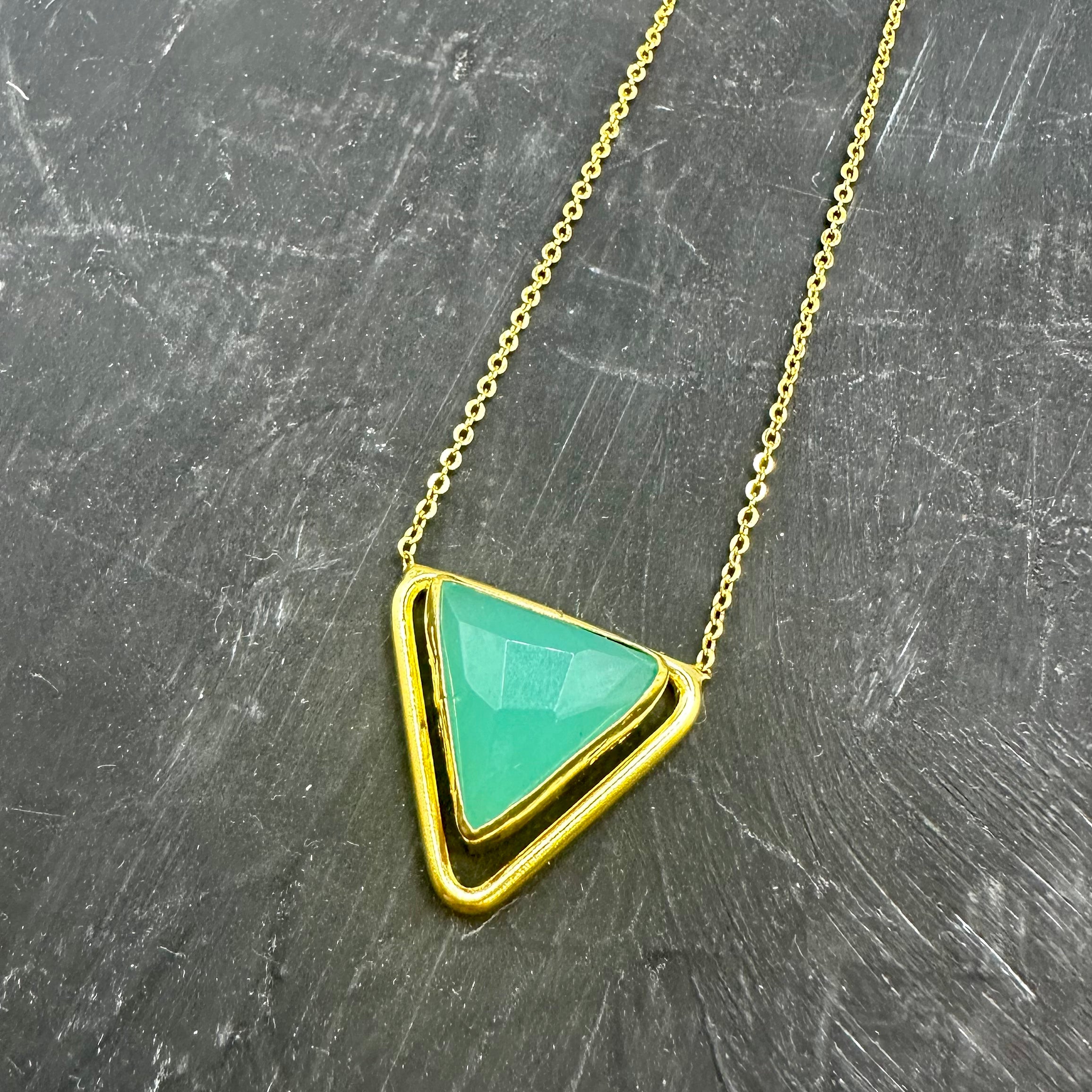 Triangle Stone Necklace