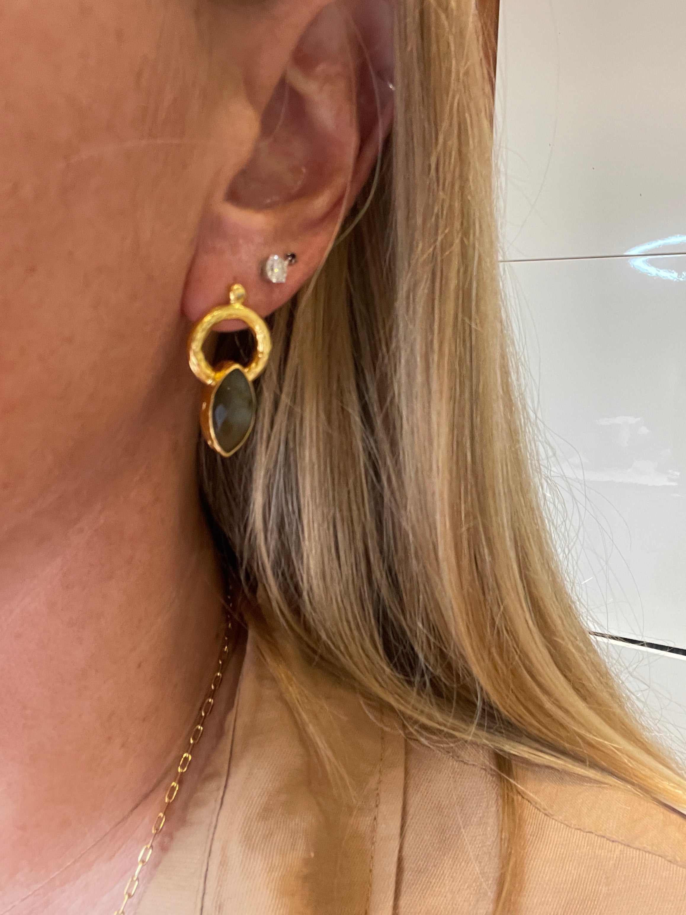 Marquis Canna Earring