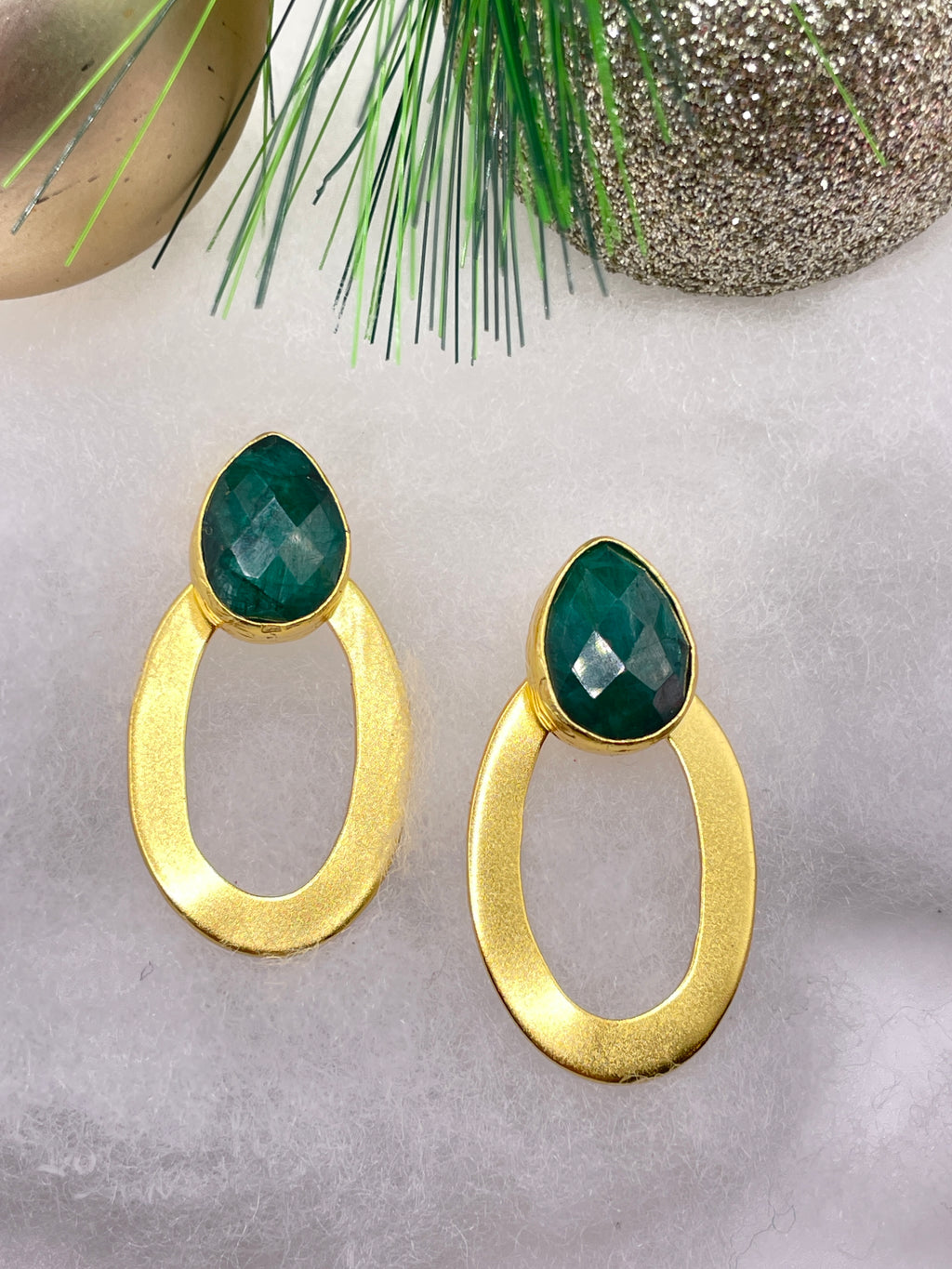 Emerald Hoops