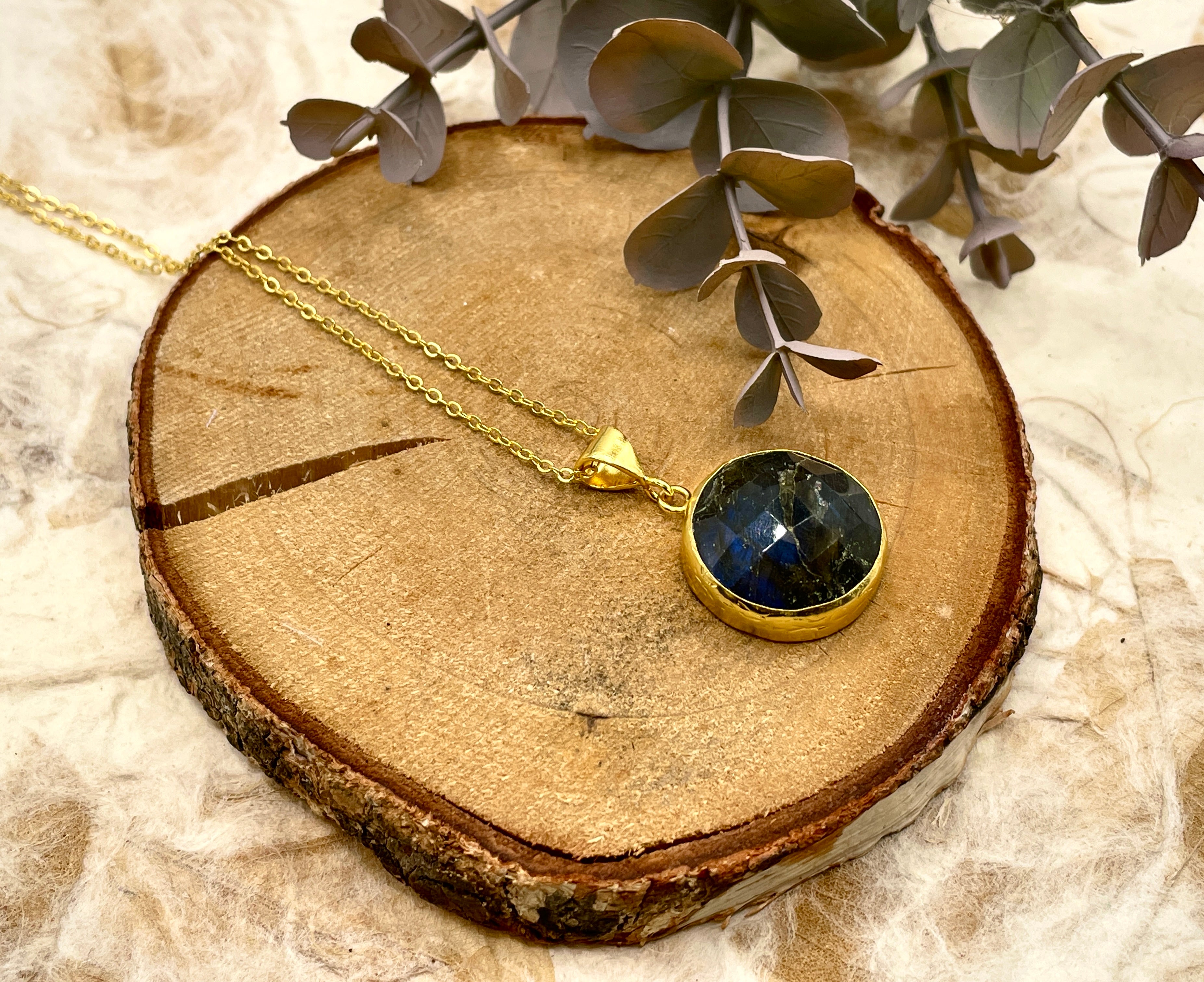 Circle Stone Necklace