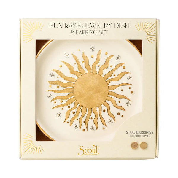 Jewelry Dish & Stud Earring Set