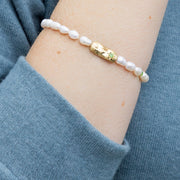 Pearl Affirmation Bracelet - Luck/Gold