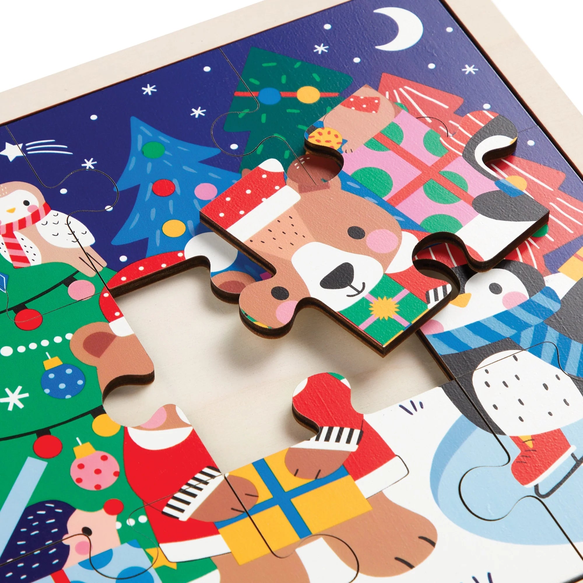 Festive Friends Wooden Tray Puzzle