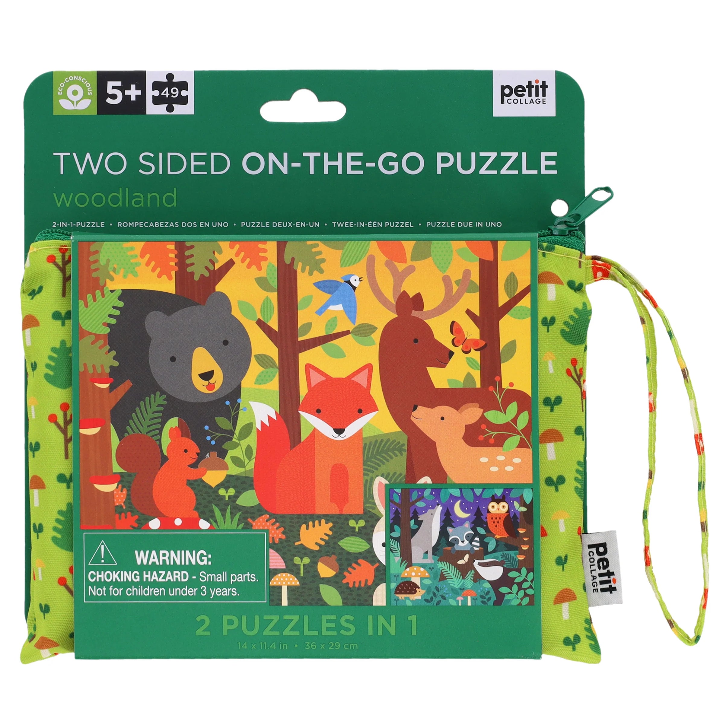 Two Sided Woodland On-The-Go Puzzle