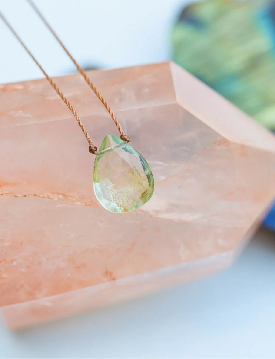 Prasiolite Luxe Necklace For I Love You - OLOVE24