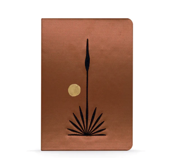 Sotol Plant Embroidered Vegan Leather Embroidered Notebook