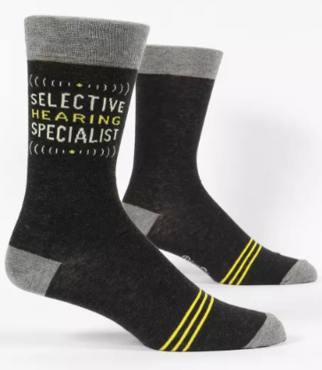 Selective Hearing Specialist M-Crew Socks